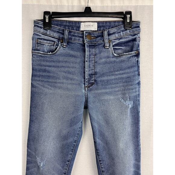 Evereve Jeans The Ever Straight Crop High Rise Denim Capsule Fall Contemporary - Picture 3 of 7